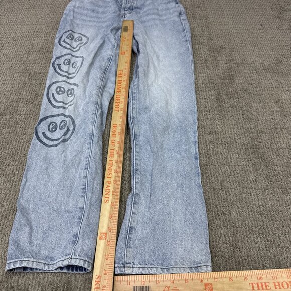 PacSun Dad Jeans 5 Button Fly Blue Pockets Women’s Size 26 - Picture 3 of 14